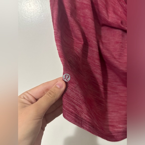 Lululemon Low Key Tank *Silver Heathered Ruby Red size 6 - Picture 8 of 9